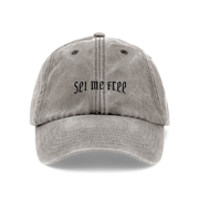 Seoulective Washed Gray Set Me Free Dad Hat