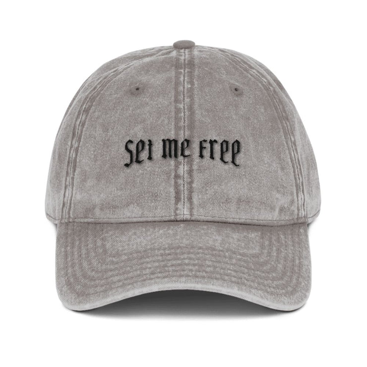 Toka Washed Gray Set Me Free Dad Hat