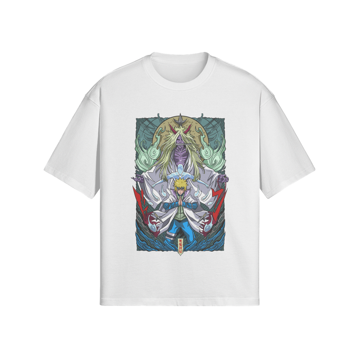 Gilgamesh White / S Reaper Death Seal Boxy Oversized Tee