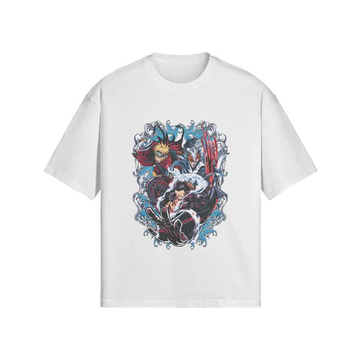 Gilgamesh White / S Shonen Trio Boxy Oversized Tee