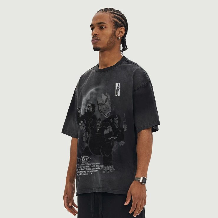 Gilgamesh Ape Strong Boxy Oversized Tee