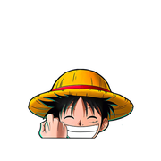 Gilgamesh Luffy Motion Sticker